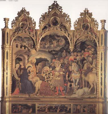 Gentile da Fabriano Adoration of the Magi (mk08) Sweden oil painting art